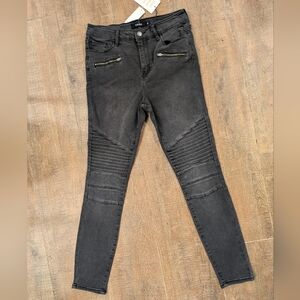 Women'S Black Cello Jeans Zipper pockets' Size 5 New